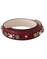 Dolce & Gabbana - Elegant Python Leather Bag Strap - Lyst
