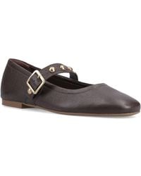 Hush Puppies - Charlene Stud Ballerina Leather Flats - Lyst