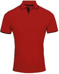 PREMIER - Coolchecker Contrast Pique Polo Shirt - Lyst