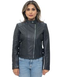 Infinity Leather - Biker Jacket-Celaya - Lyst