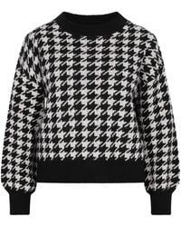 Dreimaster - Jumper Dames Zwart En Wit - Lyst