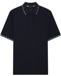 Ted Baker - Ss House Check Jacquard Polo Shirt Cotton - Lyst