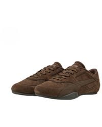 PUMA - Bella Mina Wildleder Damen Schokoladen Sneakers - Lyst
