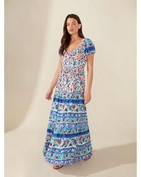 Ro&zo - Border Paisley Print Maxi Dress - Lyst