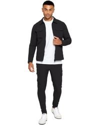 Enzo - Herren Cargo Shacket Trainingsanzug Set - Lyst