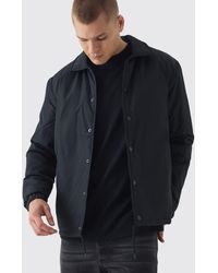 BoohooMAN - Padded Collared Coach Jacket - Lyst