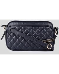 Ashwood Leather - 'Bellezza Romana' Real Twin Zip Quilted Crossbody Bag - Lyst
