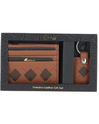 Gabicci - '304' Real Leather Card Holder & Key Ring Gift Set - Lyst