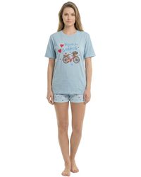 Kisses&Love - Summer Short Sleeve Cotton Pyjamas Kl40000 - Lyst