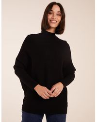 Blue Vanilla - Ribbed Batwing Jumper - Lyst