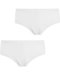 Q En - Pack Of 2 High-Cut Panties Micromodal Q108 - Lyst