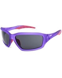 Fila - Stijlvolle Paarse Zonnebril Voor Mannen - Lyst