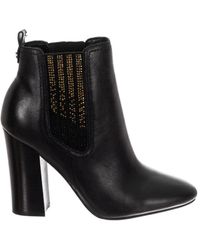 Guess - Womenss Round Toe Heeled Ankle Boots Fllun3Lea10 - Lyst