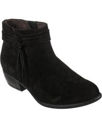 Skechers - Texas Modern Western Leather Suede Boots - Lyst