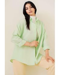 Bigdart - Relaxed Fit Poplin Shirt With Button Closure - Lyst