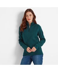 TOG24 - Pearson Knitlook Fleece Zipneck Deep Marl - Lyst