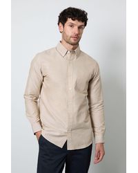 MAINE - Oxford Long Sleeve Shirt Cotton - Lyst