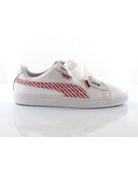 PUMA - Basket Heart Aop Trainers Leather (Archived) - Lyst