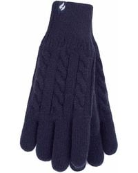 Heat Holders - Ladies Cable Knit 2.3 Tog Fleece Lined Thermal Winter Gloves - Lyst