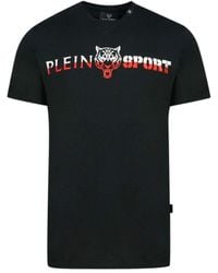 Philipp Plein - Bold Split Logo T-Shirt Cotton - Lyst