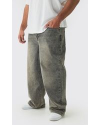 BoohooMAN - Plus Basic Relaxed Fit Jeans - Lyst