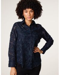 Blue Vanilla - Fluffy Oversized Shirt - Lyst