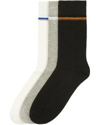 Ben Sherman - Stripe Bamboo Socks (Pack Of 3) - Lyst