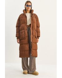 Bianco Lucci - Oversize Long Puffer Coat - Lyst