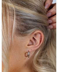 SVNX - Crystal Huggie Hoops - Lyst
