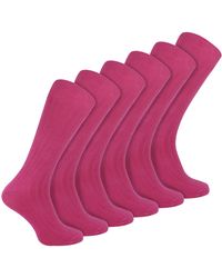 Sock Snob - Plain Coloured Cotton Rich Ribbed Dress Socks - Lyst