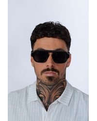 SVNX - Retro Ribbed Navigator Sunglasses - Lyst