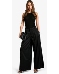 Boohoo - Tailored Extreme Wide Leg Trousers - Lyst