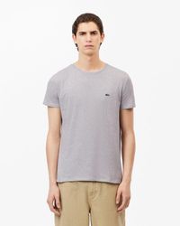 Lacoste - Crew Neck Pima Cotton Jersey T-Shirt Size: S - Lyst