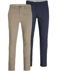 Jack & Jones - 2-Pack Slim Fit Chinos - Lyst