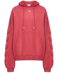 Off-White c/o Virgil Abloh - St. Matthew Design Skate Fit Washed Hoodie Cotton - Lyst
