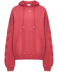 Off-White c/o Virgil Abloh - St. Matthew Design Skate Fit Washed Hoodie Cotton - Lyst