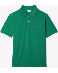 Lacoste - Classic Fit Speckled Print Cotton Pique Polo Shirt - Lyst