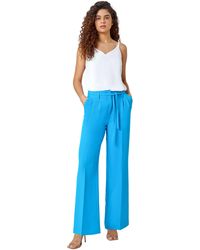 Roman - Crepe Stretch Straight Leg Trousers - Lyst