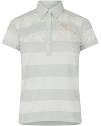 PUMA - Golf Ss Border Polo - Lyst