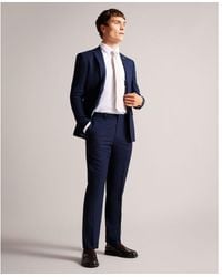 Ted Baker - Eliats Slim Fit Texture Suit Trouser - Lyst