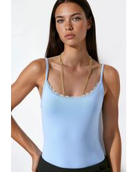 Busem - Fitted Crop Lace Cami Top - Lyst