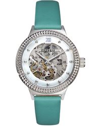 Empress - Alice Automatic Mop Skeleton Dial Leather-Band Watch - Lyst