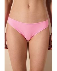 Penti - Textured Ribbed Mid-Waist Bikini Bottoms - Lyst