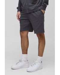 BoohooMAN - Lightweight Basic Relaxed Fit Mid Length Shorts - Lyst