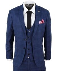 Infinity Leather - 3 Piece Birdseye Check Classic Suit Tweed - Lyst