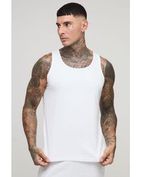 BoohooMAN - Tall Regular Fit Basic Vest - Lyst