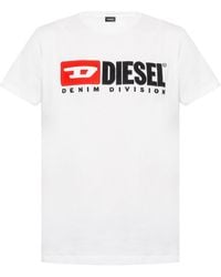 DIESEL - T-Diego-Division Logo T-Shirt Cotton - Lyst