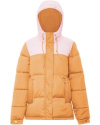 myMo - Wattierte Steppjacke Damen Aprikose Süßes - Lyst
