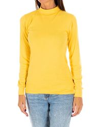 Kisses&Love - Long-Sleeved T-Shirt With Half-High Collar 1625-M - Lyst
