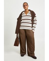 Boohoo - Plus Woven Elasticated Waist Balloon Trouser - Lyst